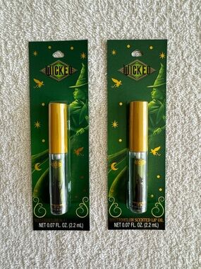 Wicked Watermelon Scented Lip Oil 2 Pack Green & Gold